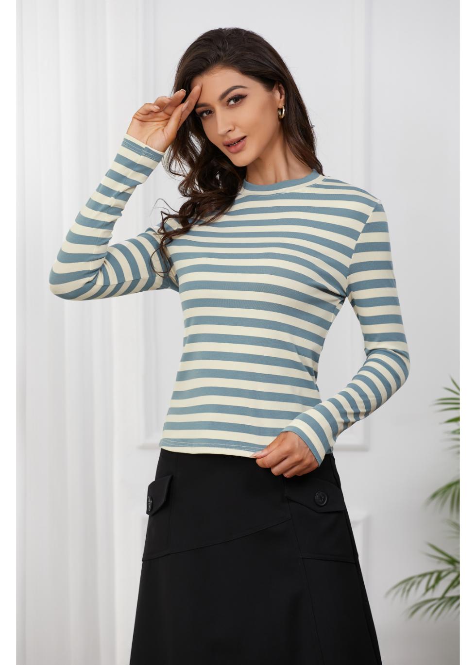 Blue & White Striped T-Shirt
