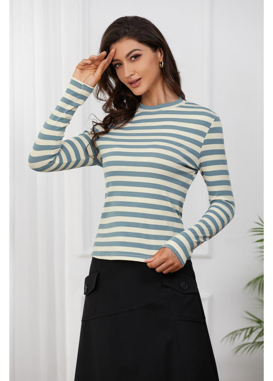 Blue & White Striped T-Shirt