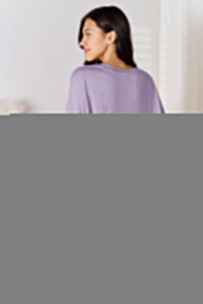 Basic Bae Full Size Soft Rayon Three-Quarter Sleeve Top and Shorts Set