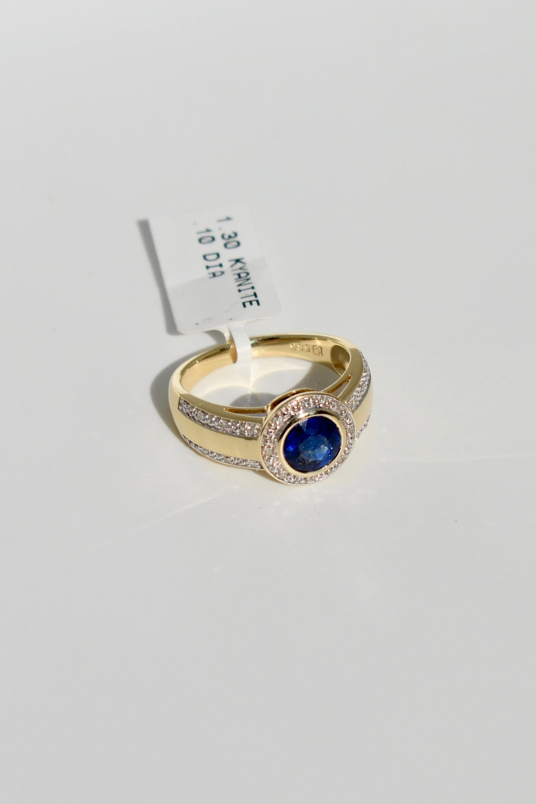 14kt 2-tone Kyanite & Diamond Ring