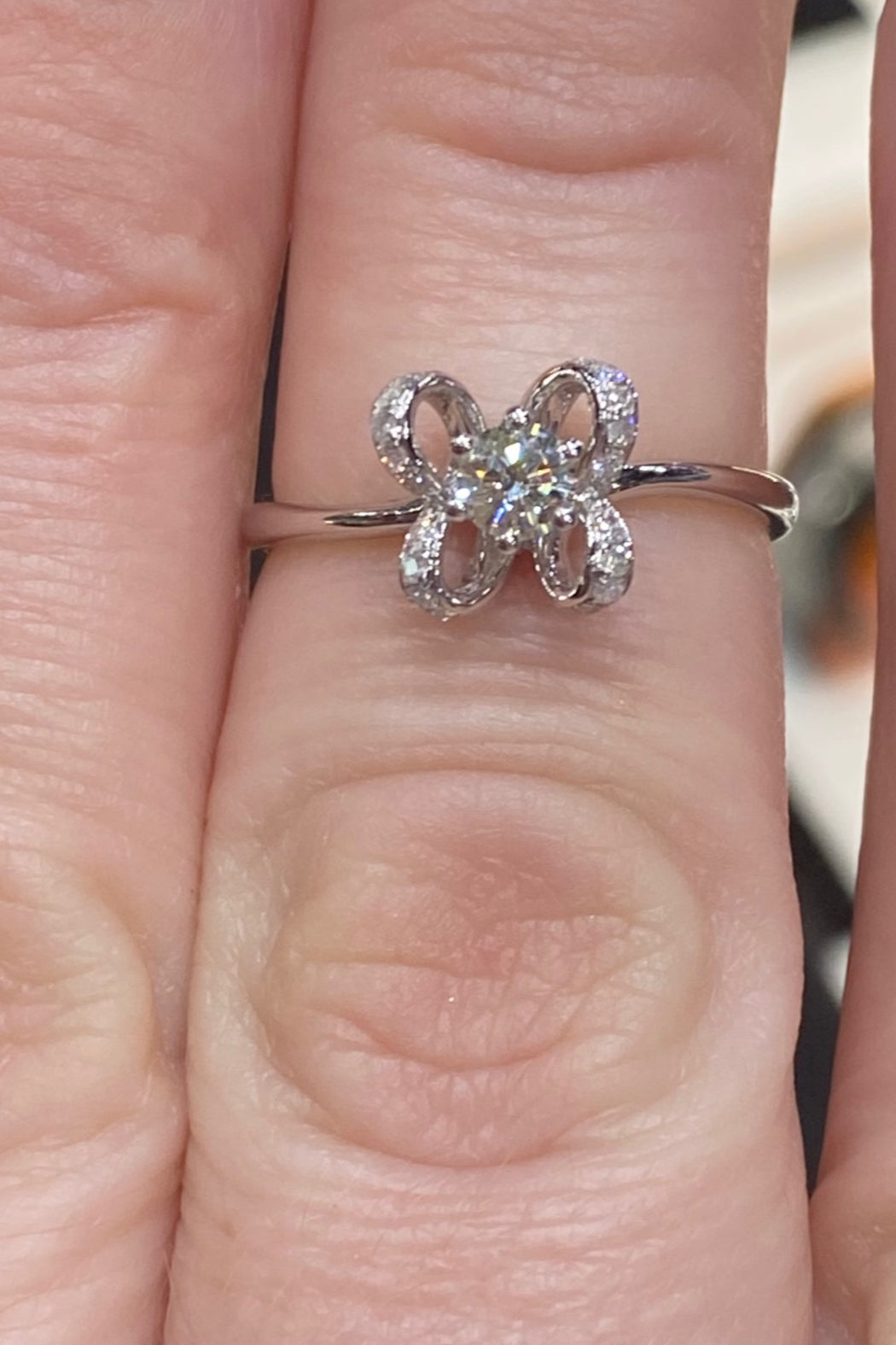 14kt White Gold Diamond Ring