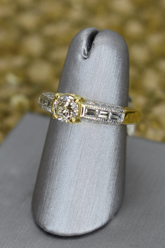 14kt Yellow Gold Diamond Ring
