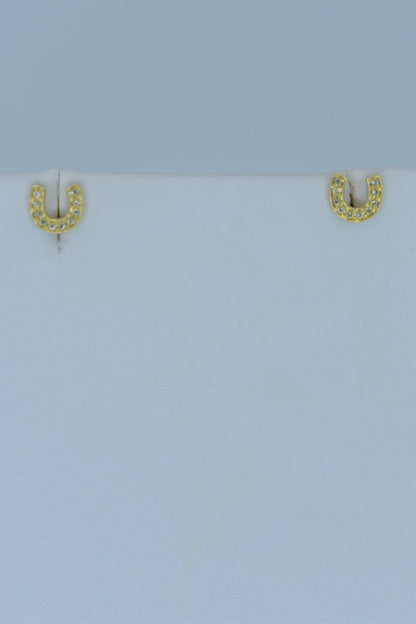 14kt Yellow Gold Horseshoe Earrings