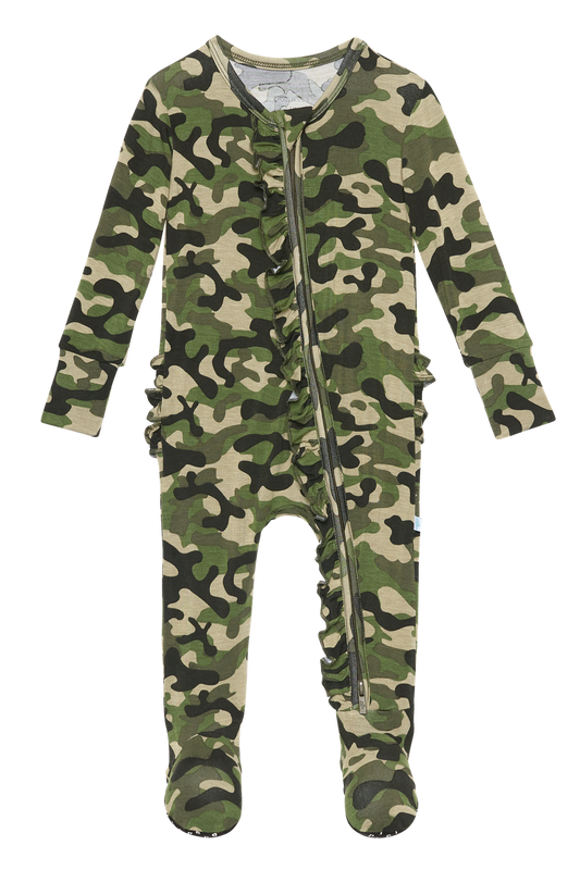 Cadet Ruffled Zipper Footie
