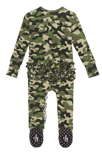 Cadet Ruffled Zipper Footie