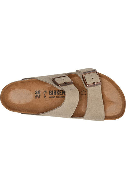 BIRKENSROCK ARIZONA TAUPE SUEDE REG. FOOTBED