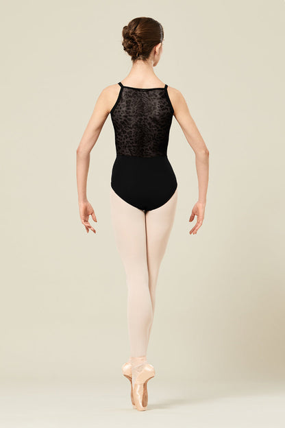 Bloch Printed Mesh Spliced Cami Leotard