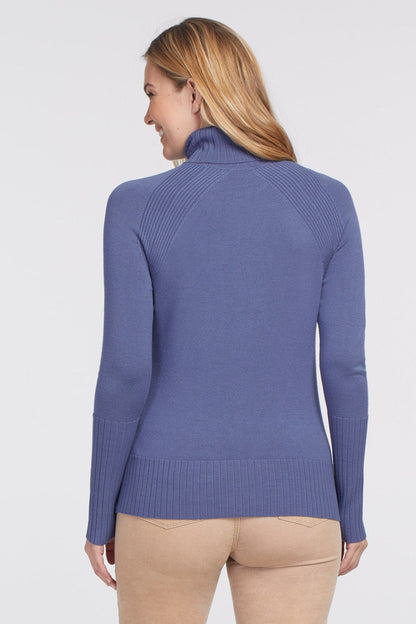 Turtleneck w/ Wide Ribbed Cuff