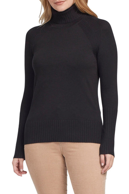Turtleneck w/ Wide Ribbed Cuff