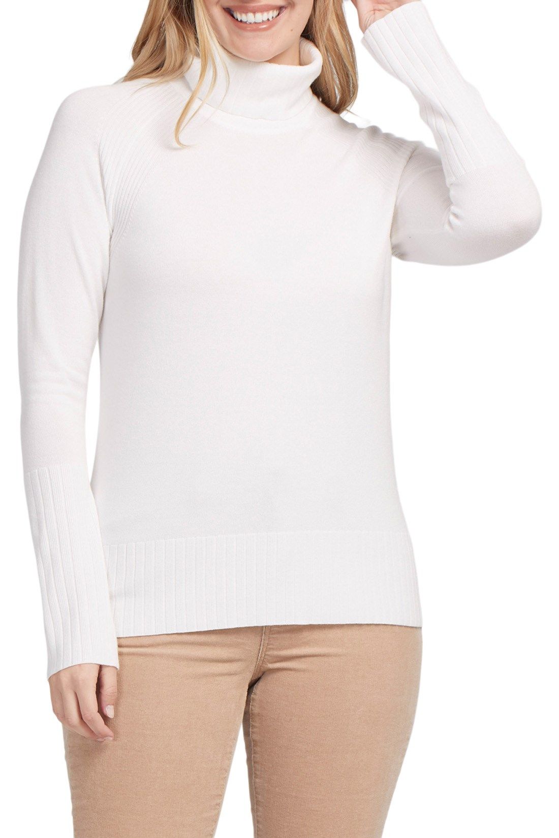 Turtleneck w/ Wide Ribbed Cuff