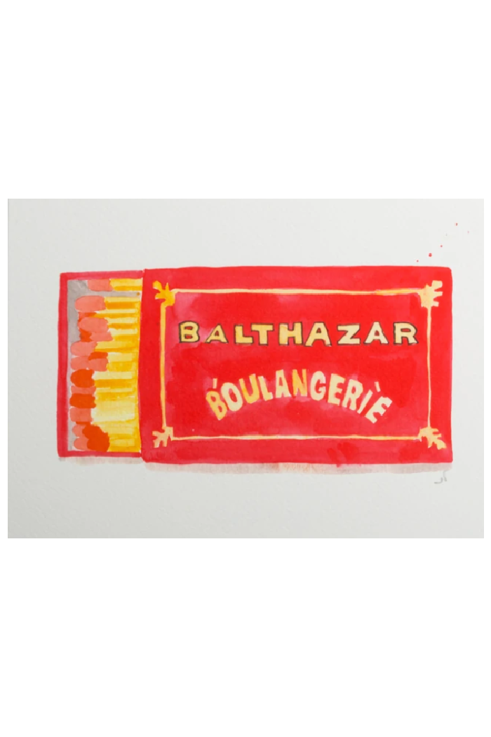 BALTHAZAR WATERCOLOR PRINT IN ACRYLIC FRAME