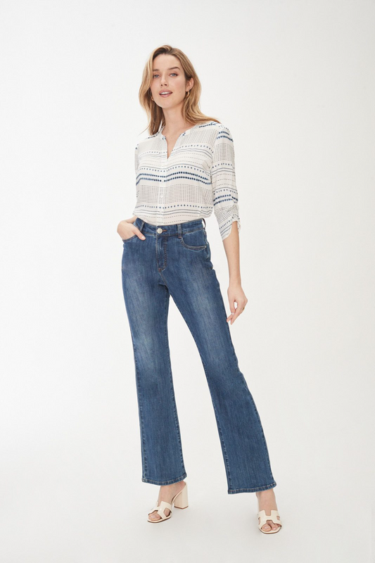 Bootcut denim 5 pocket jeans