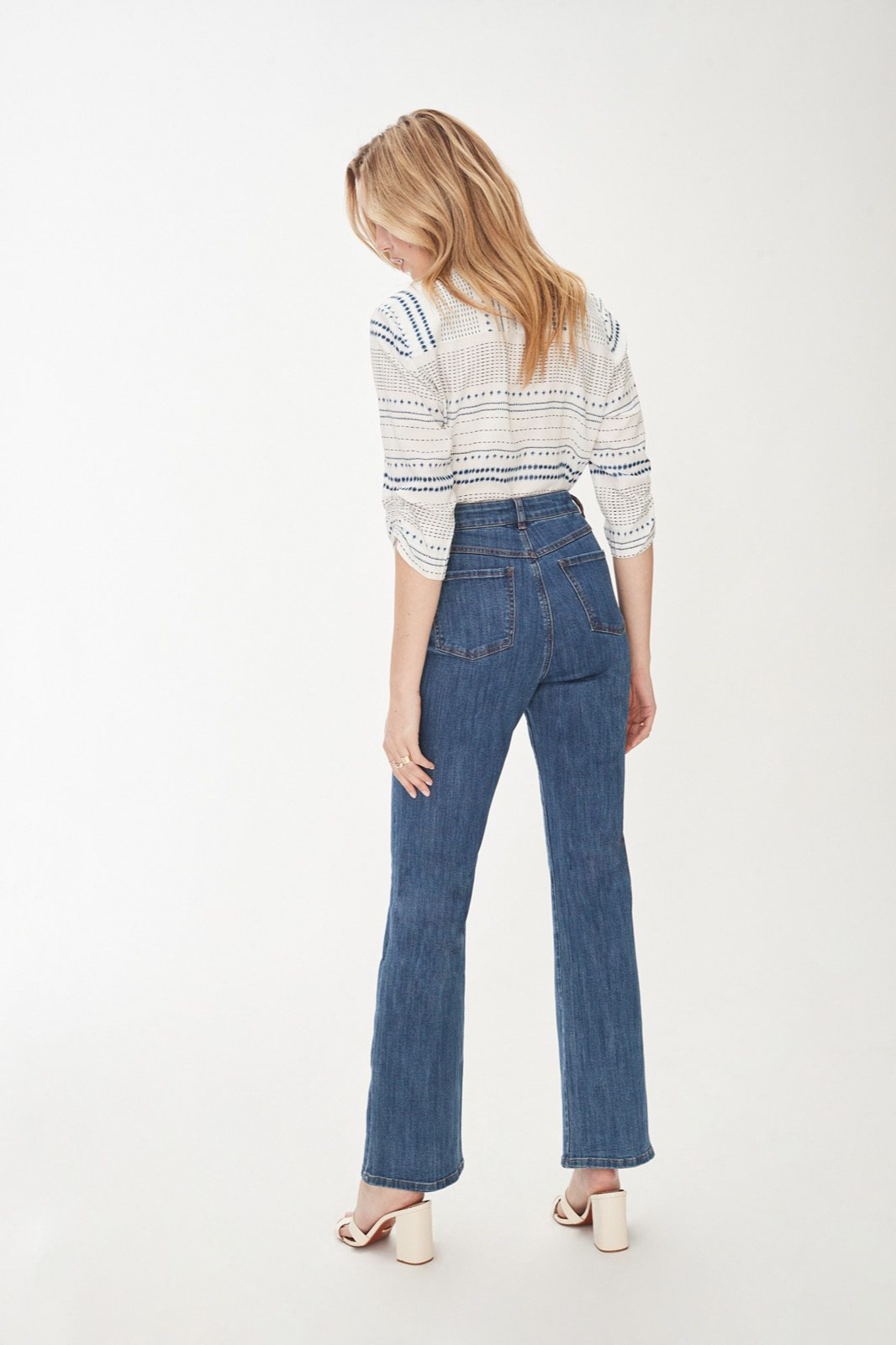 Bootcut denim 5 pocket jeans