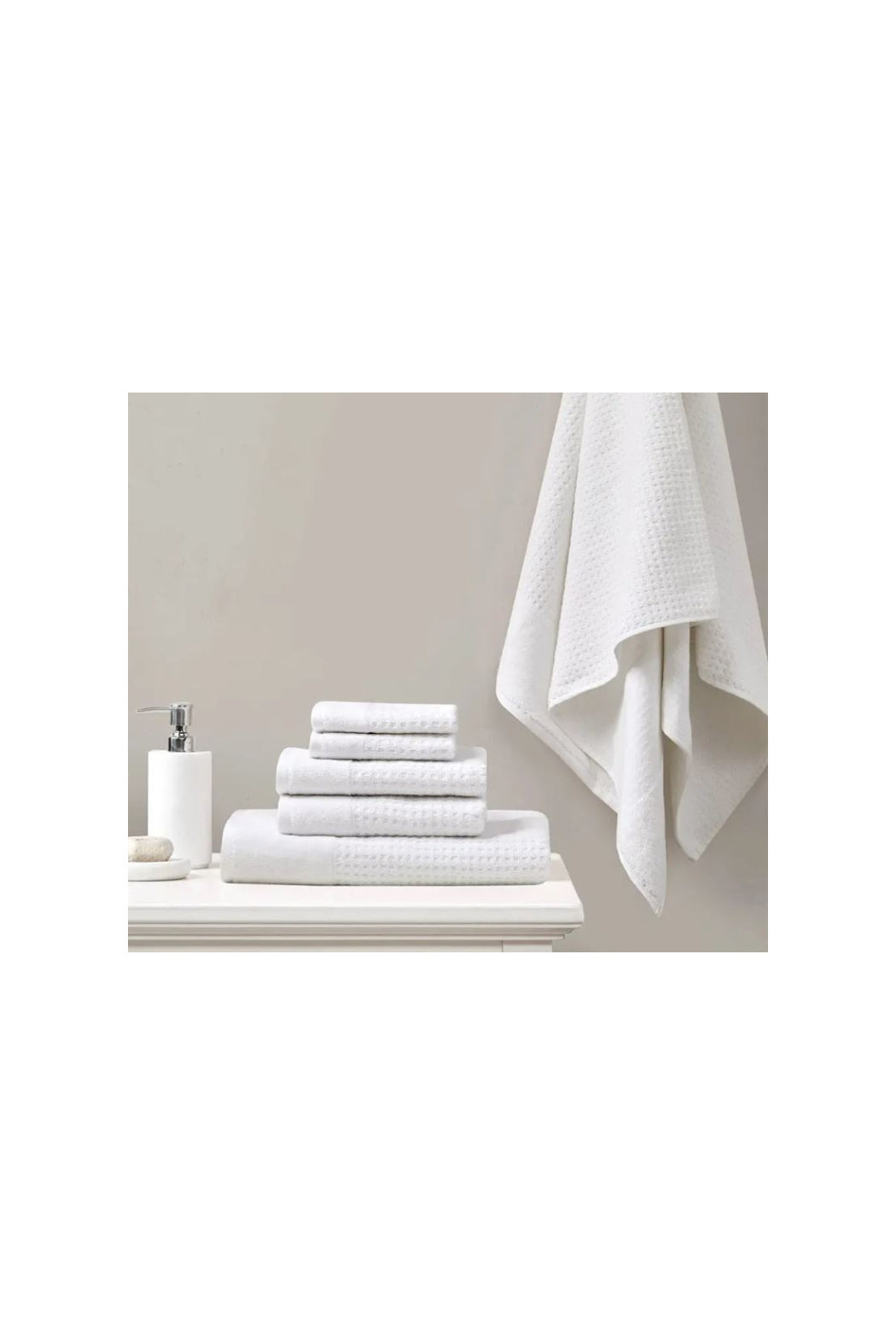 Spa Waffle Cotton Jacquard Hand Towel