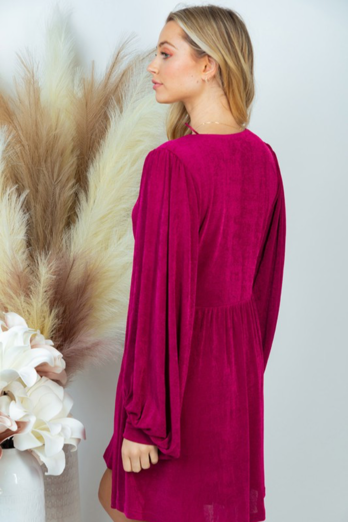 Twist Front Knit Dress