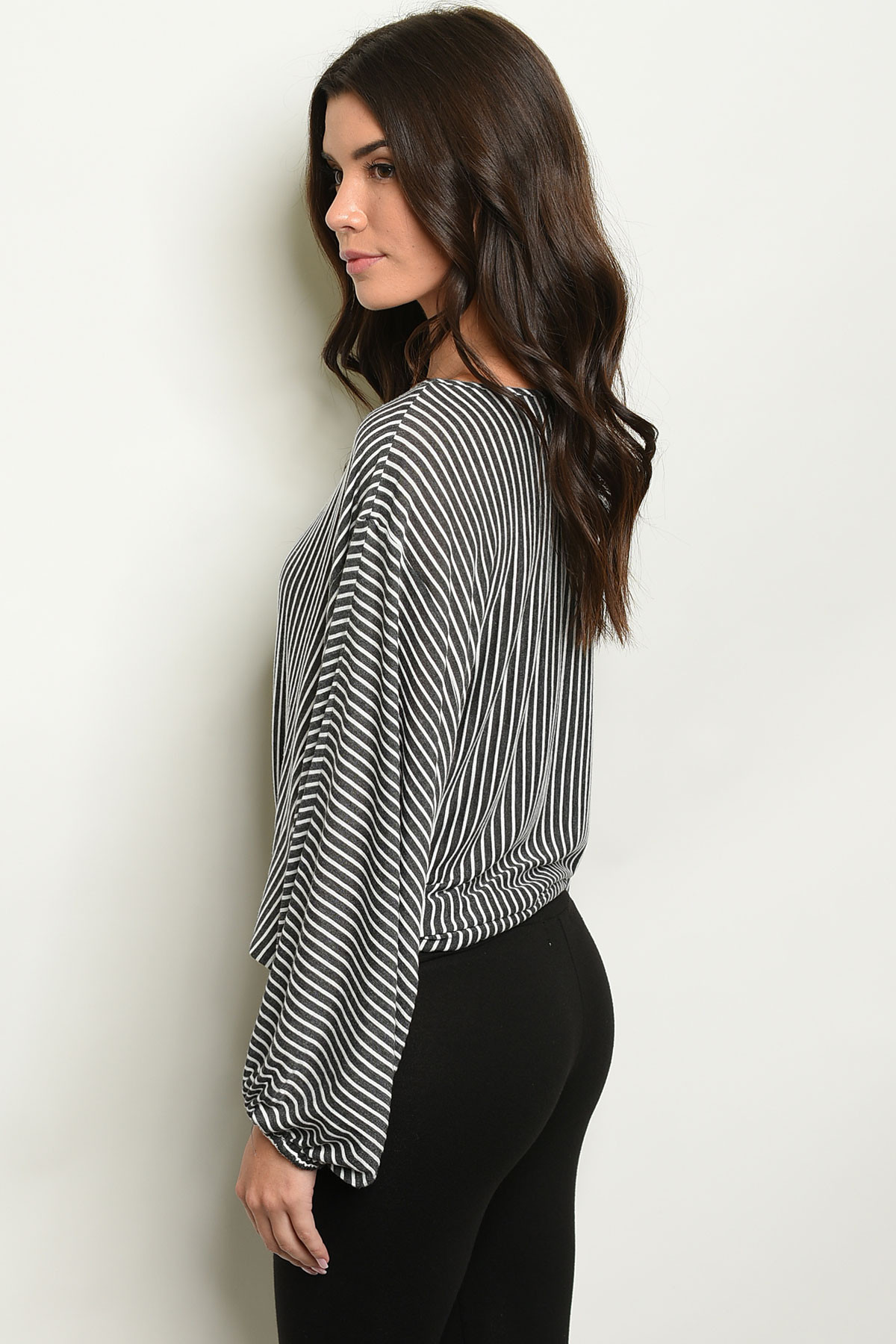 Stripes Tie Knot Top