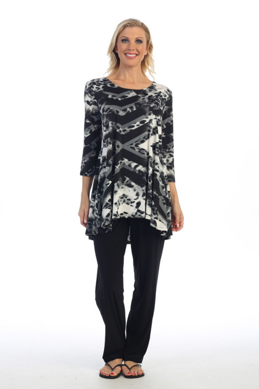Black/Grey Pocket Tunic