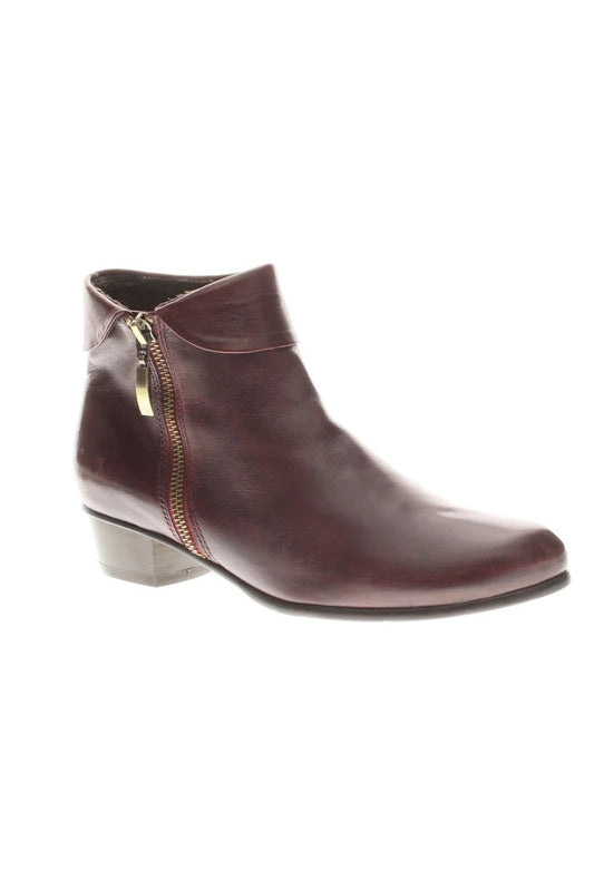 Spring Step Stockholm Bootie in Brown Leather