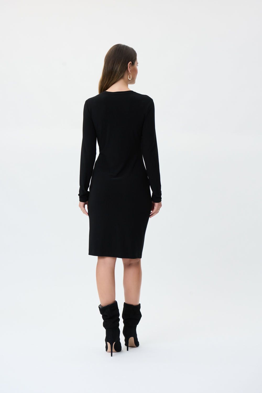 Side Tie Dress - Black 223288