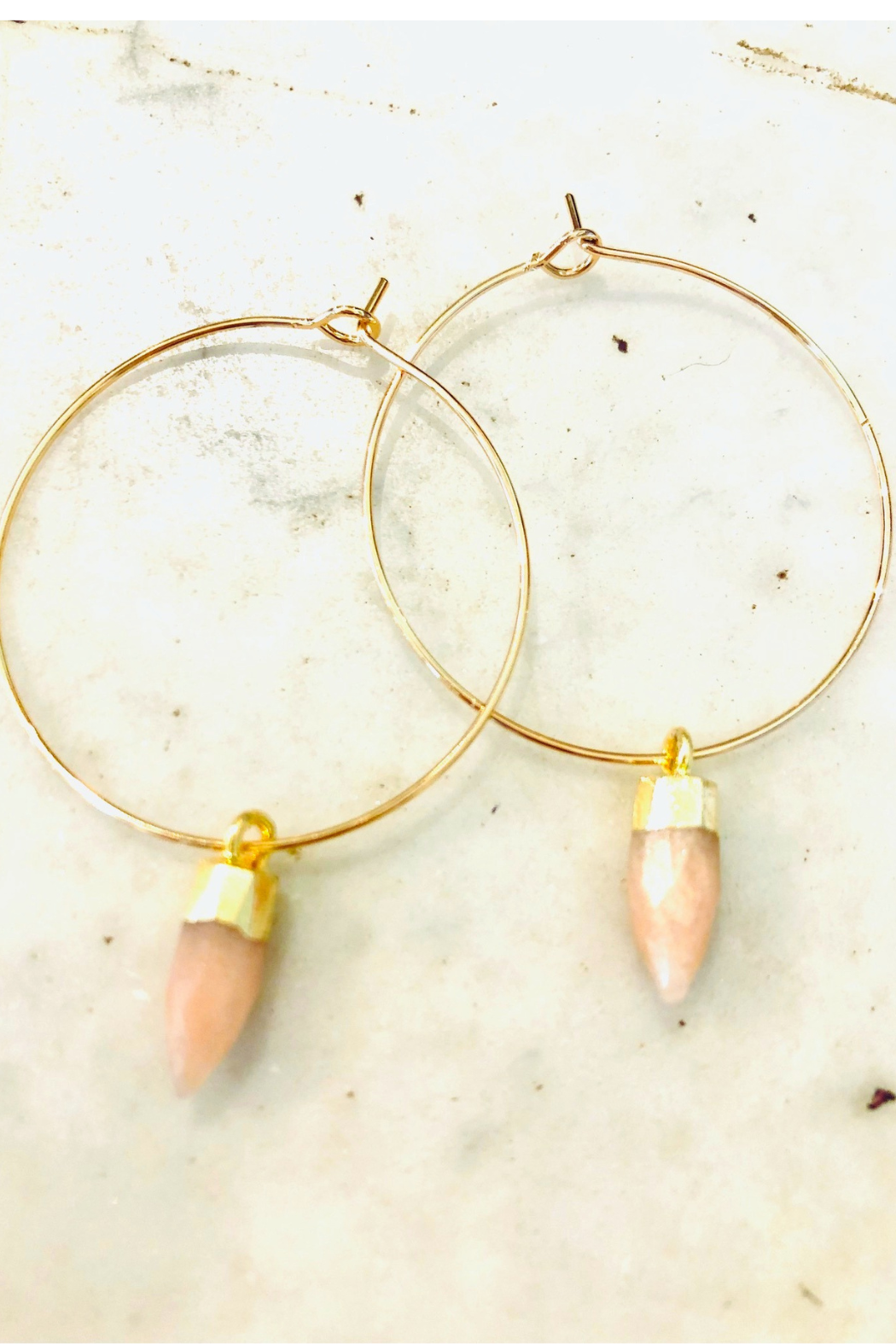 1" Mini Hoops ~ Gemstone Spike