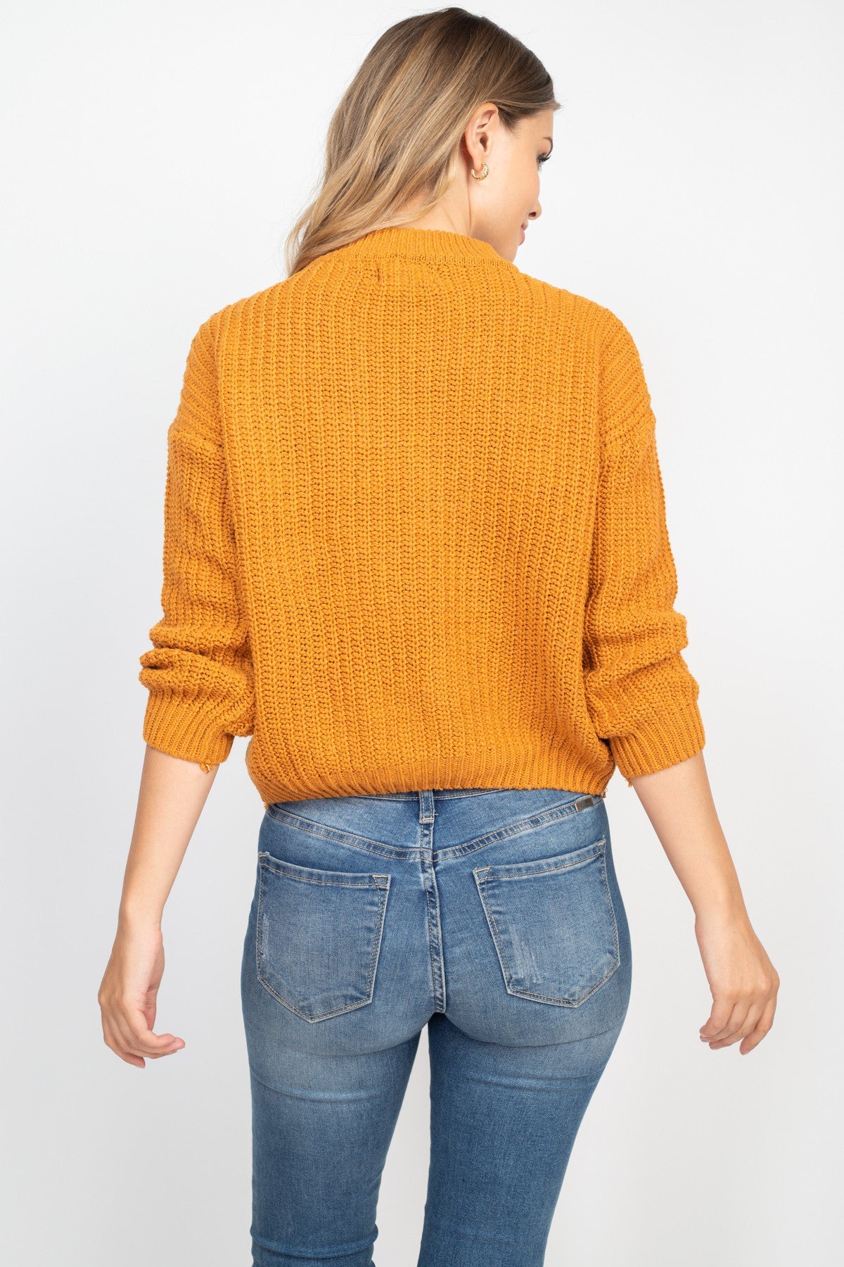 Camel Knit Sweater Top