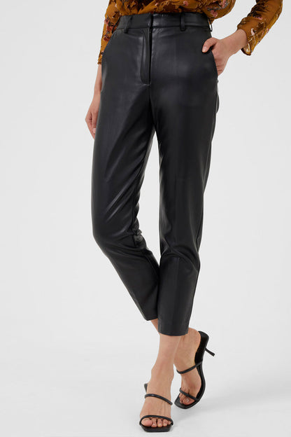 Vegan Leather Tapered Trouser