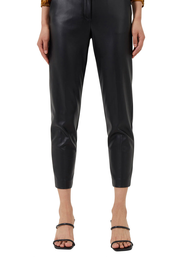 Vegan Leather Tapered Trouser
