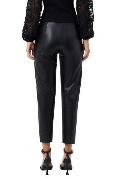 Vegan Leather Tapered Trouser