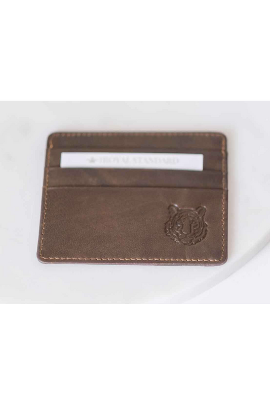 TIGER LEATHER EMBOSSED WALLET