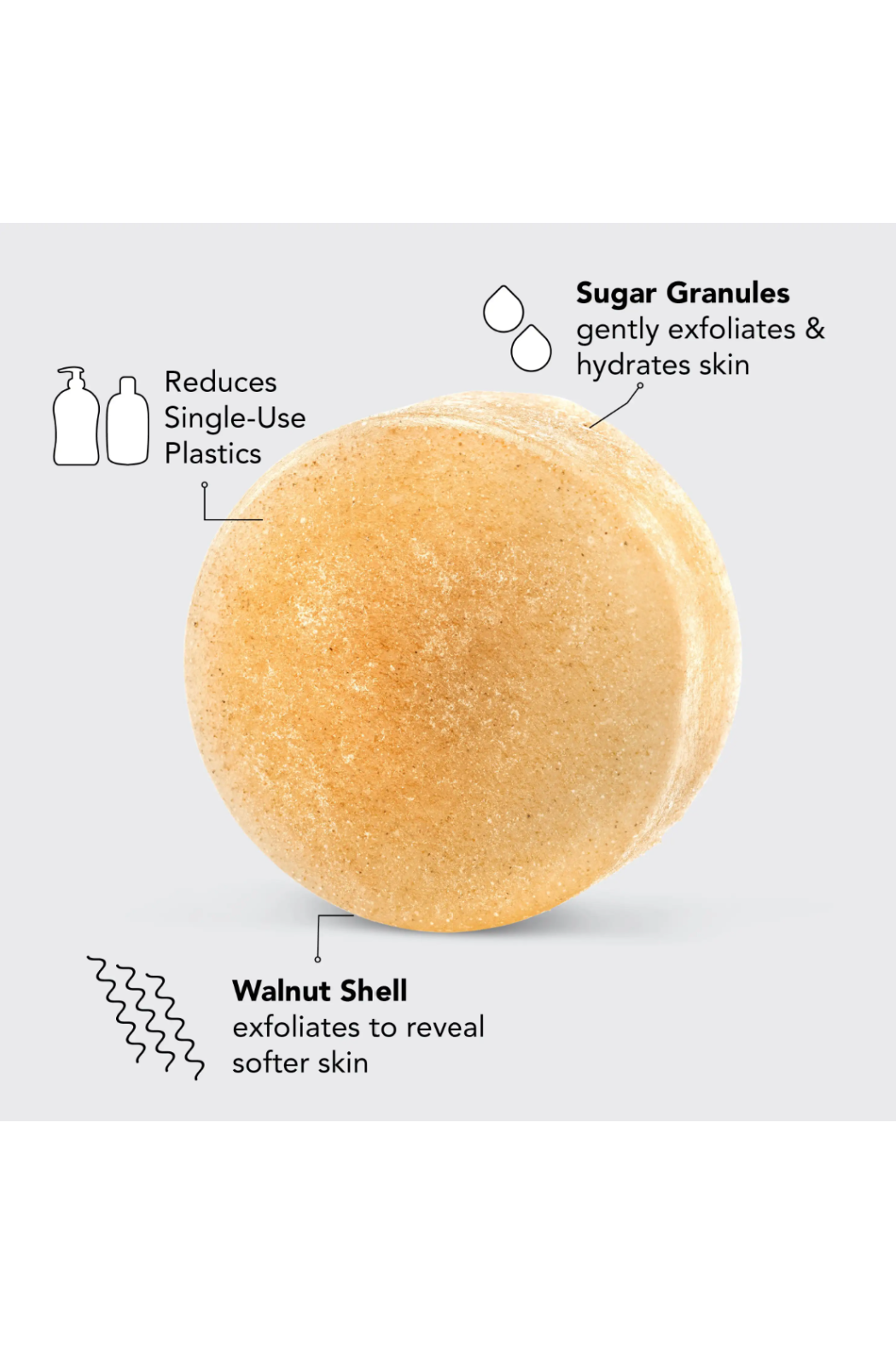 Sugar Exfoliating Body Scrub Bar