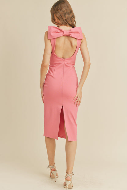 Bow Back Midi Dress