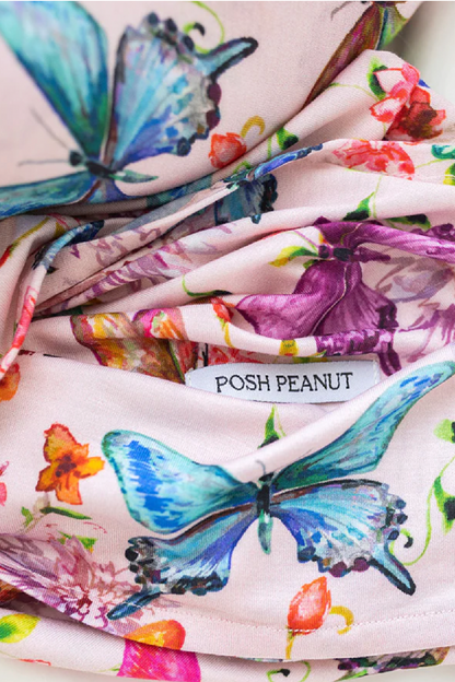 Watercolor Butterfly Swaddle & Headwrap