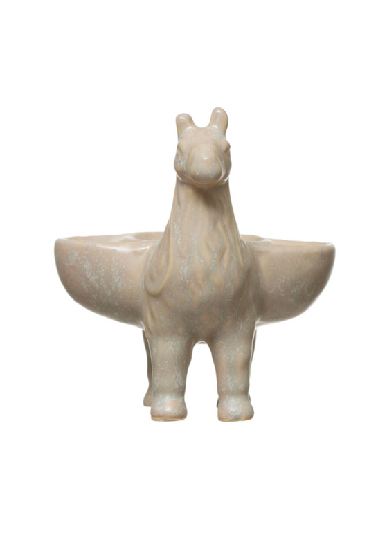 STANDING LLAMA DISH 4 1/2 X 5H