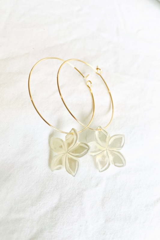 Tahiti Tiare Mother of Pearl Earring