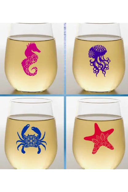 SEA LIFE Shatterproof Wine Glasses