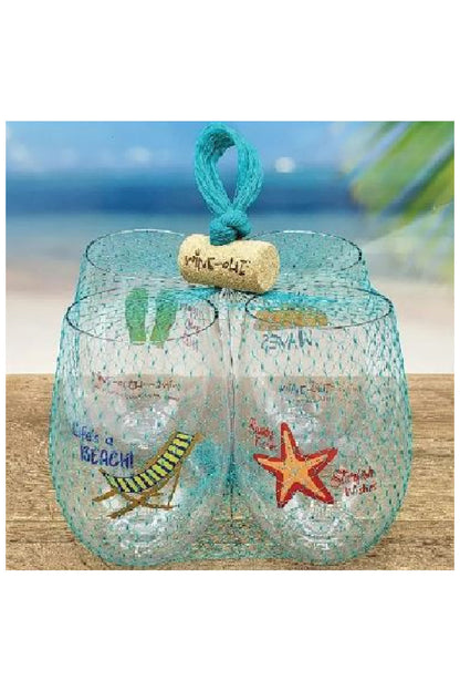 SEA LIFE Shatterproof Wine Glasses