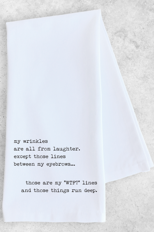 WTF Lines - Tea Towel