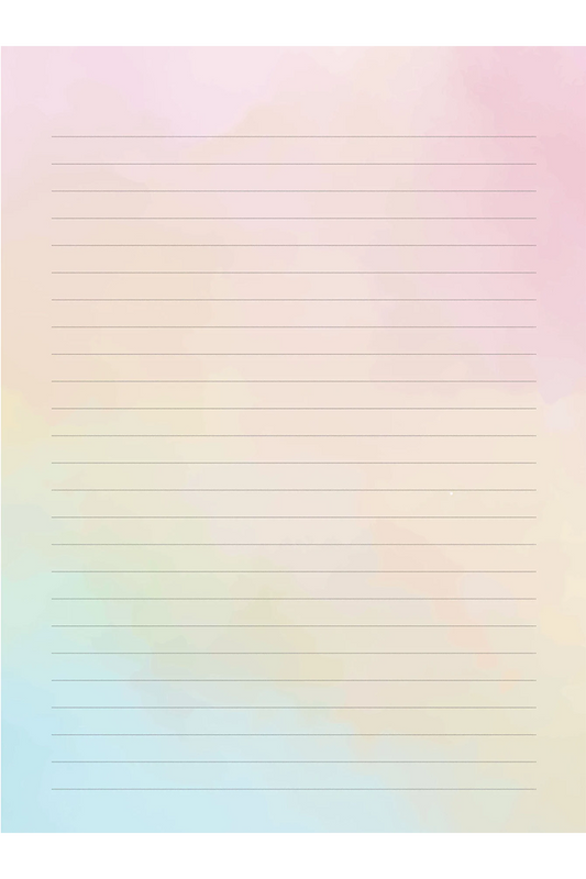 True Colors Lined Stationery