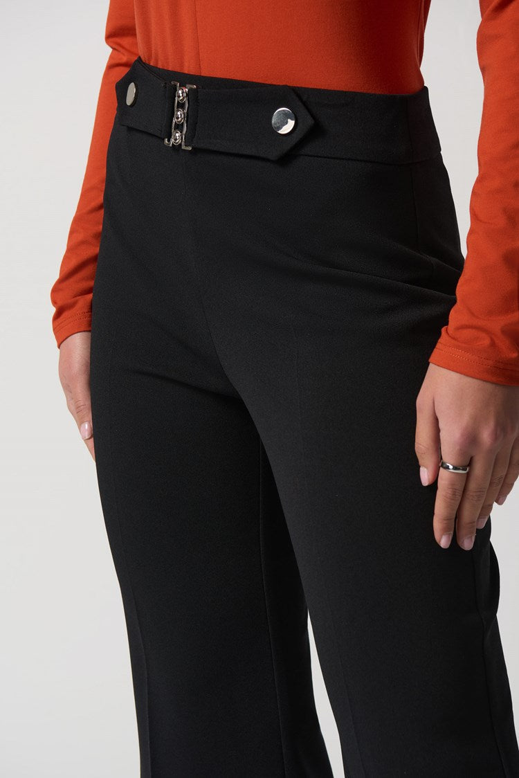 Scuba Crepe Wide-Leg Pants