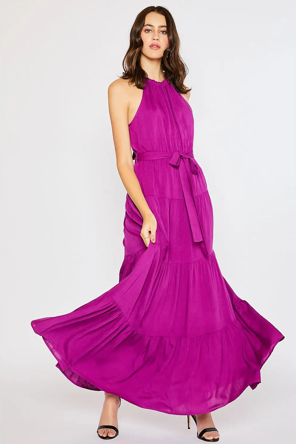 Orchid Tiered Maxi Dress