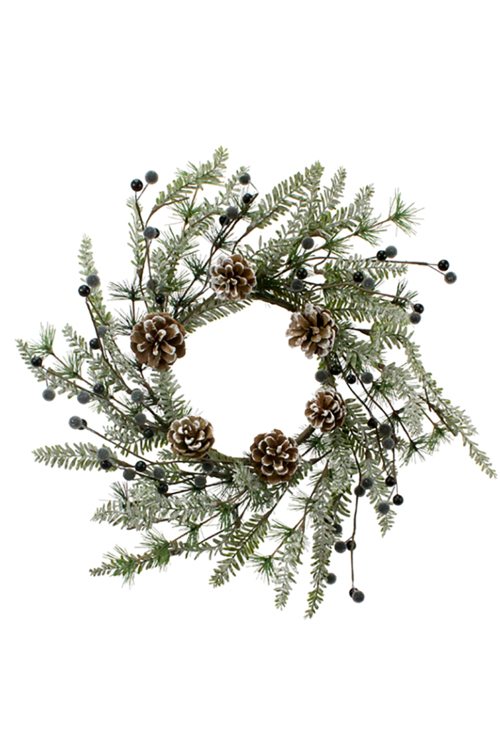 Blueberry Fir Large Candle Ring - 6.5 in