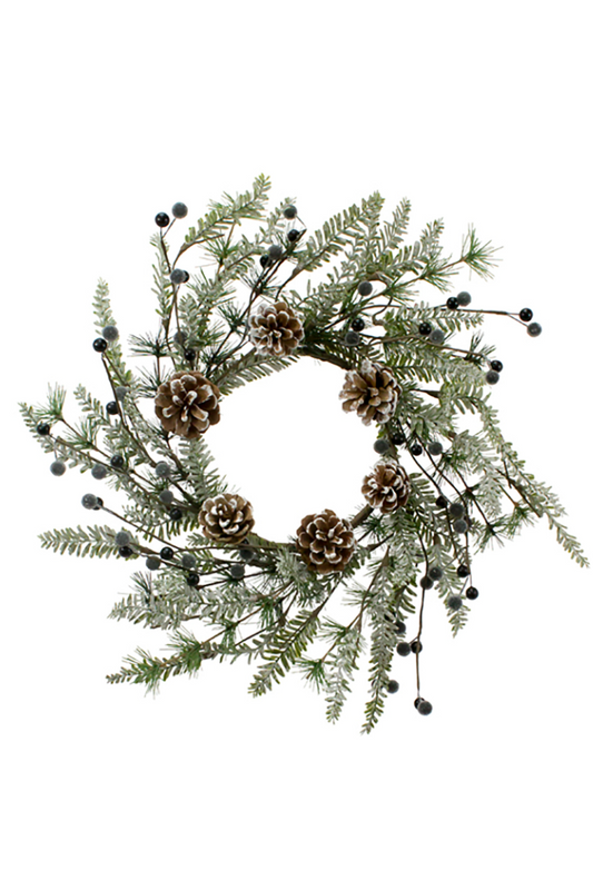 Blueberry Fir Large Candle Ring - 6.5 in