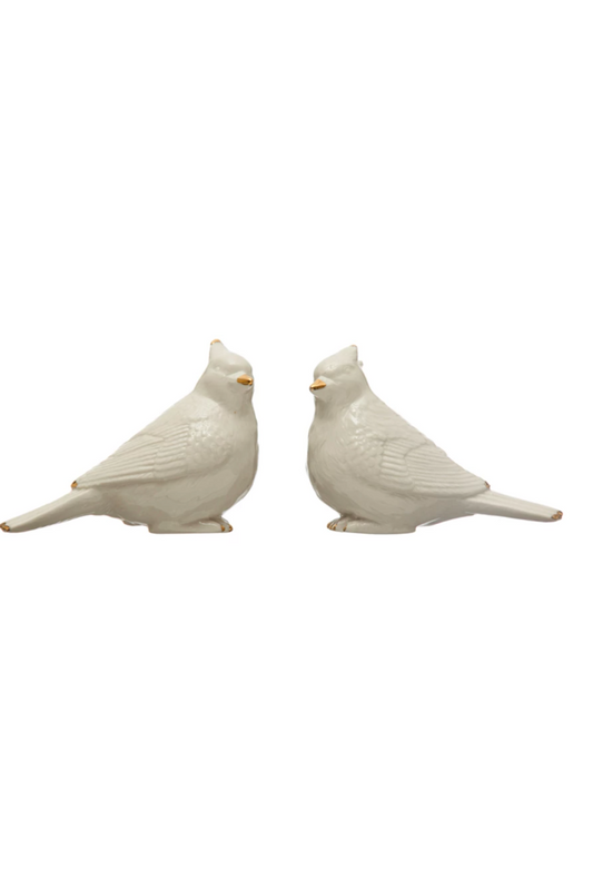 WHITE CARDINAL WITH GOLD S/2