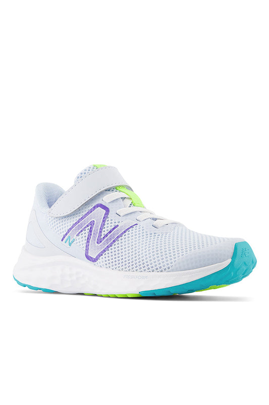New Balance Little Kids Fresh Foam Arishi v4 Bungee Lace with Top Strap in Blue