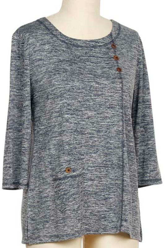 3/4 Slv Savannah Knit Top