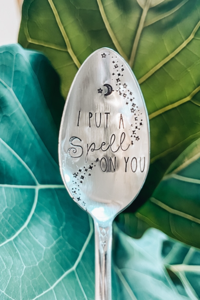 Spoons Fall Themed  hand Stamped