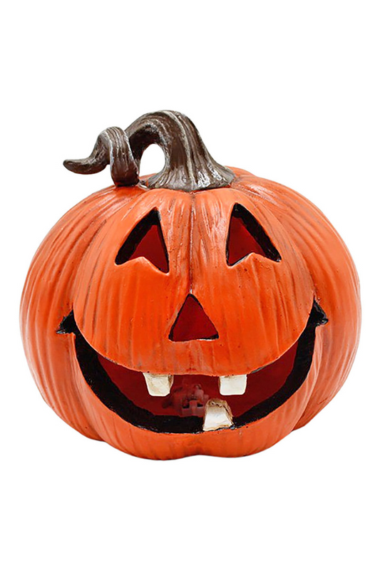 Orange Resin Jack O'Lantern