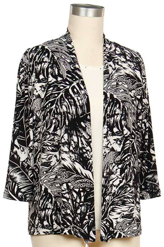 3/4 Slv Print Jacket/Card