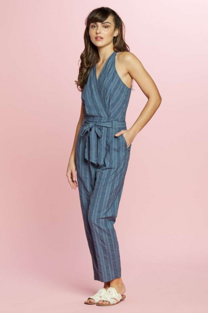 Surplice Neck Jumpsuit