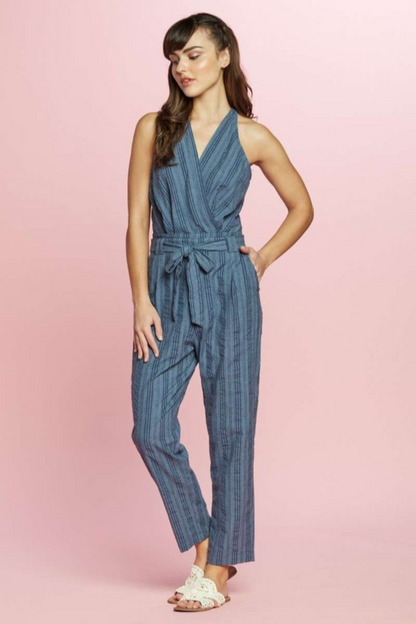 Surplice Neck Jumpsuit